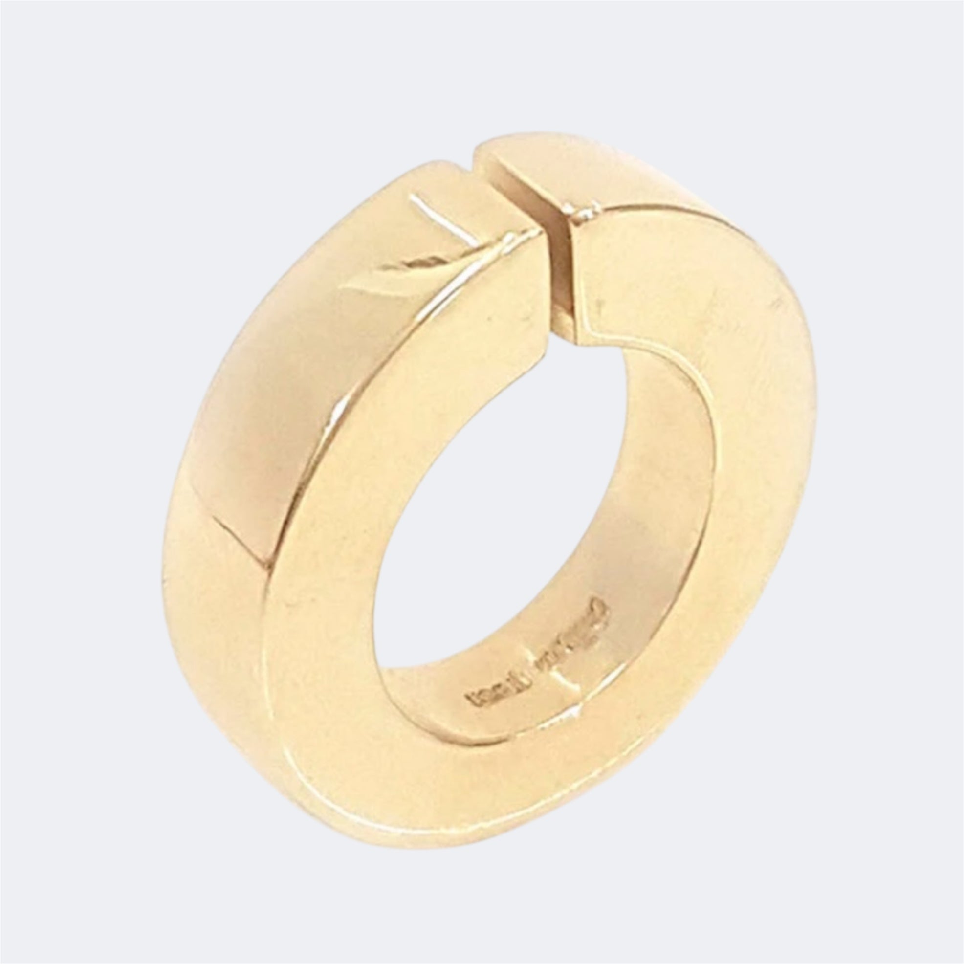 7mm Thin Flat Split Shank Ring in Bronze
