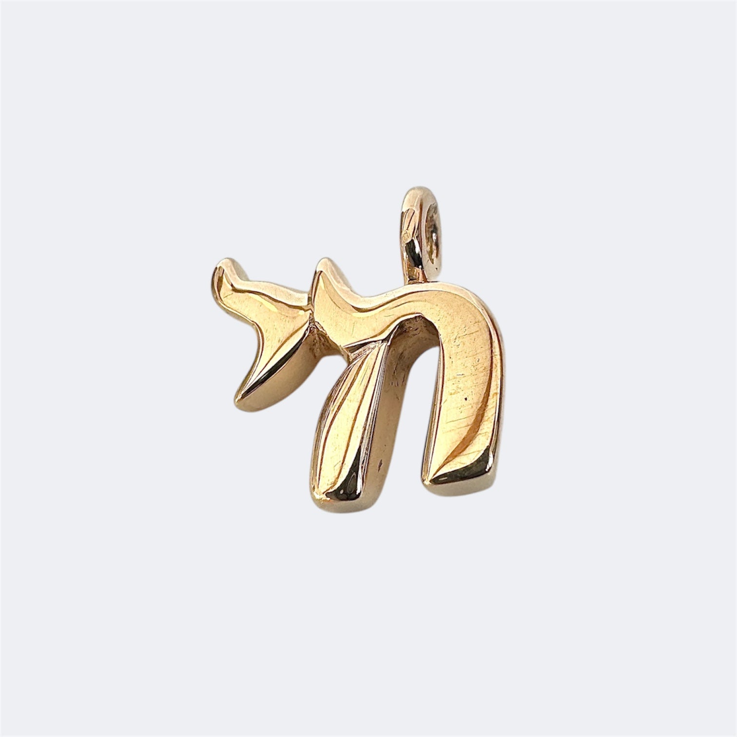 Small Bronze Chai Pendant