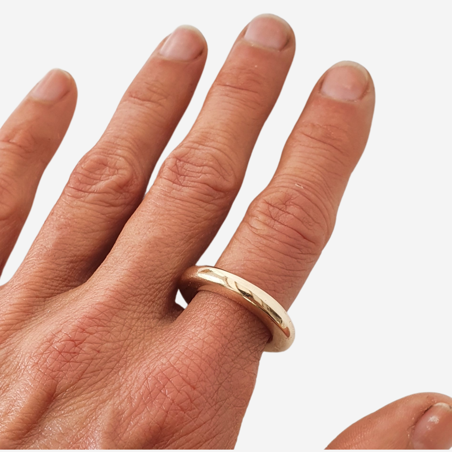 4mm Organic Ring in Bronze