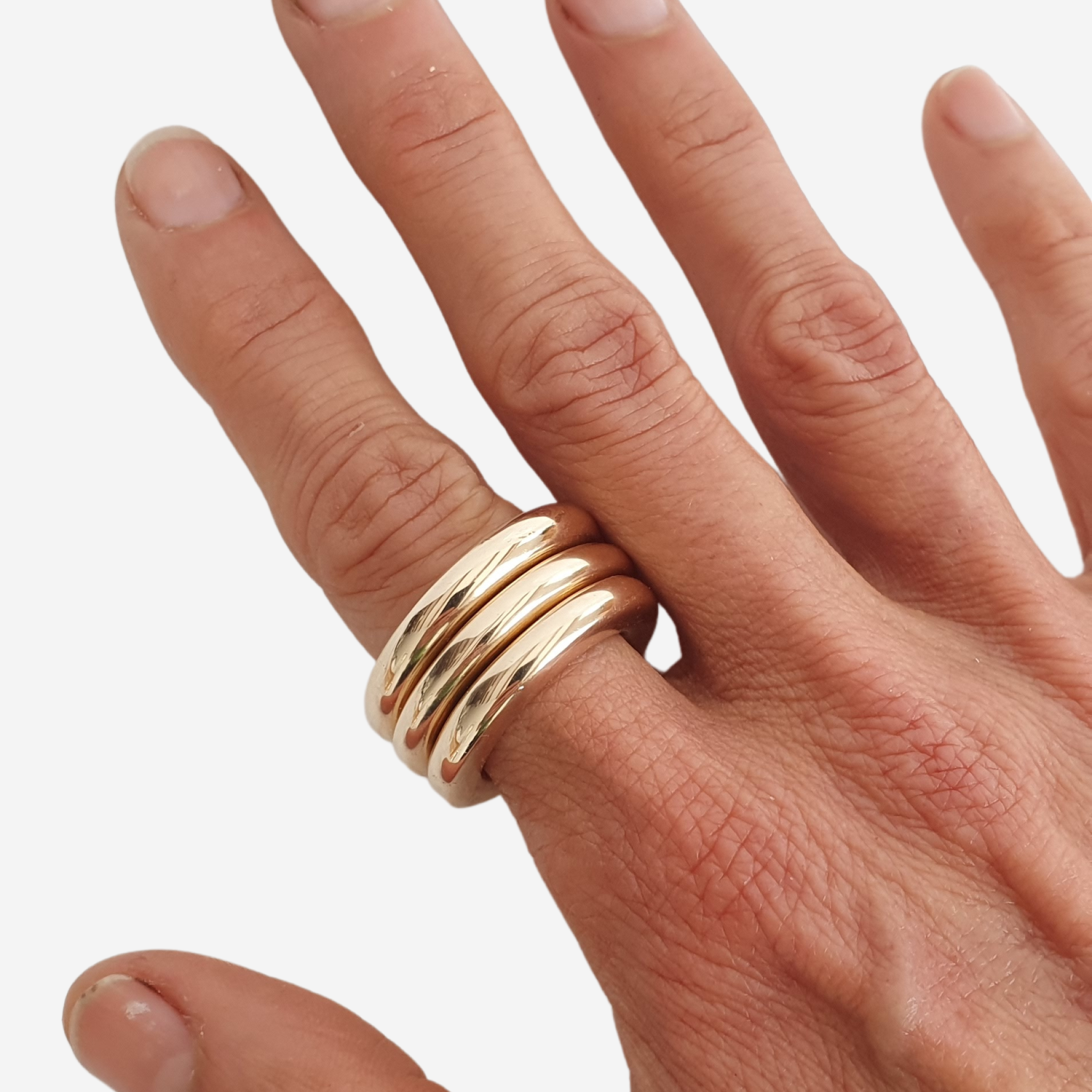 4mm Organic Ring in Bronze