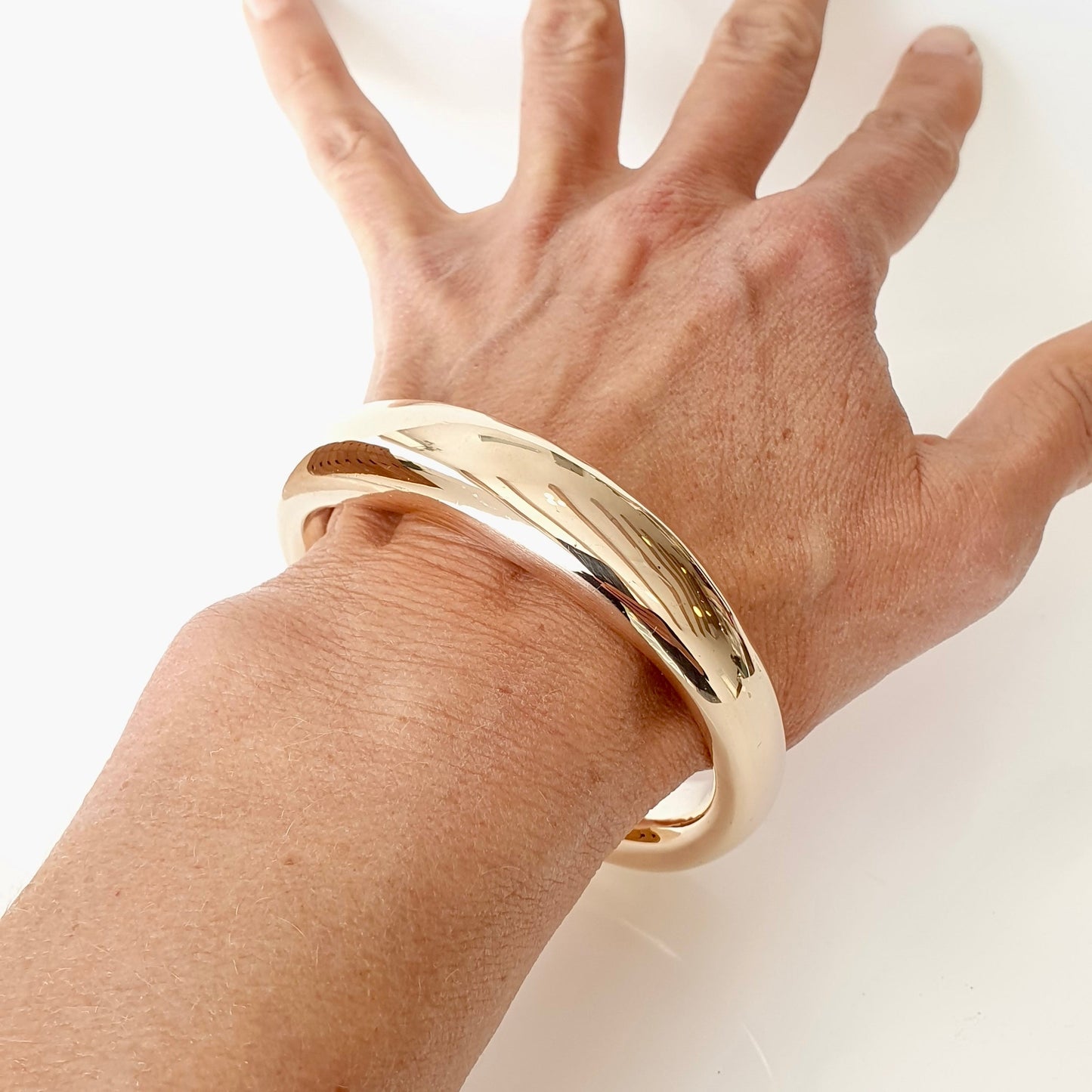 Bronze Organic Bangle 15mm