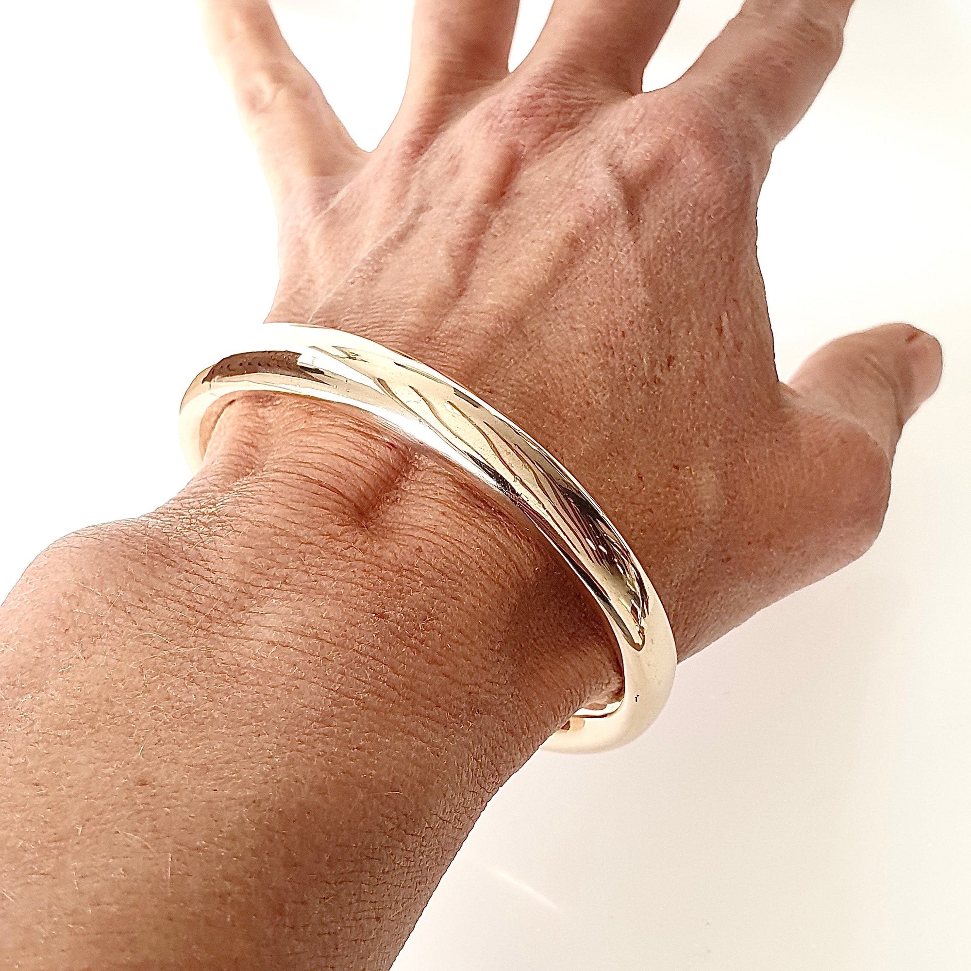 10mm Organic Bronze Bangle