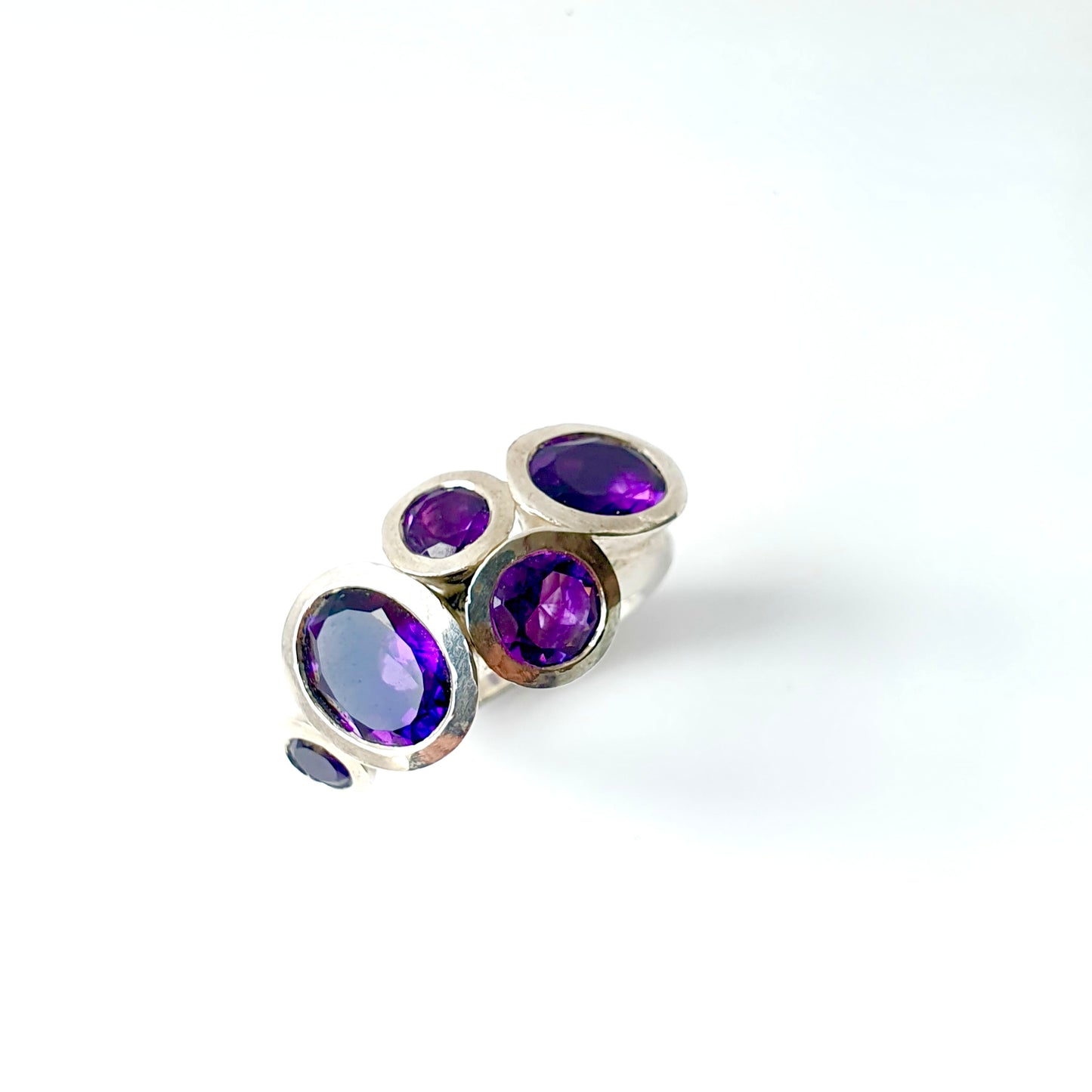 Amethyst Sterling Silver My Octopus Ring
