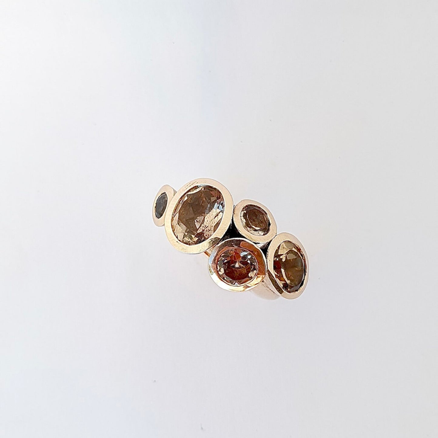 Champagne Quartz Bronze My Octopus Ring