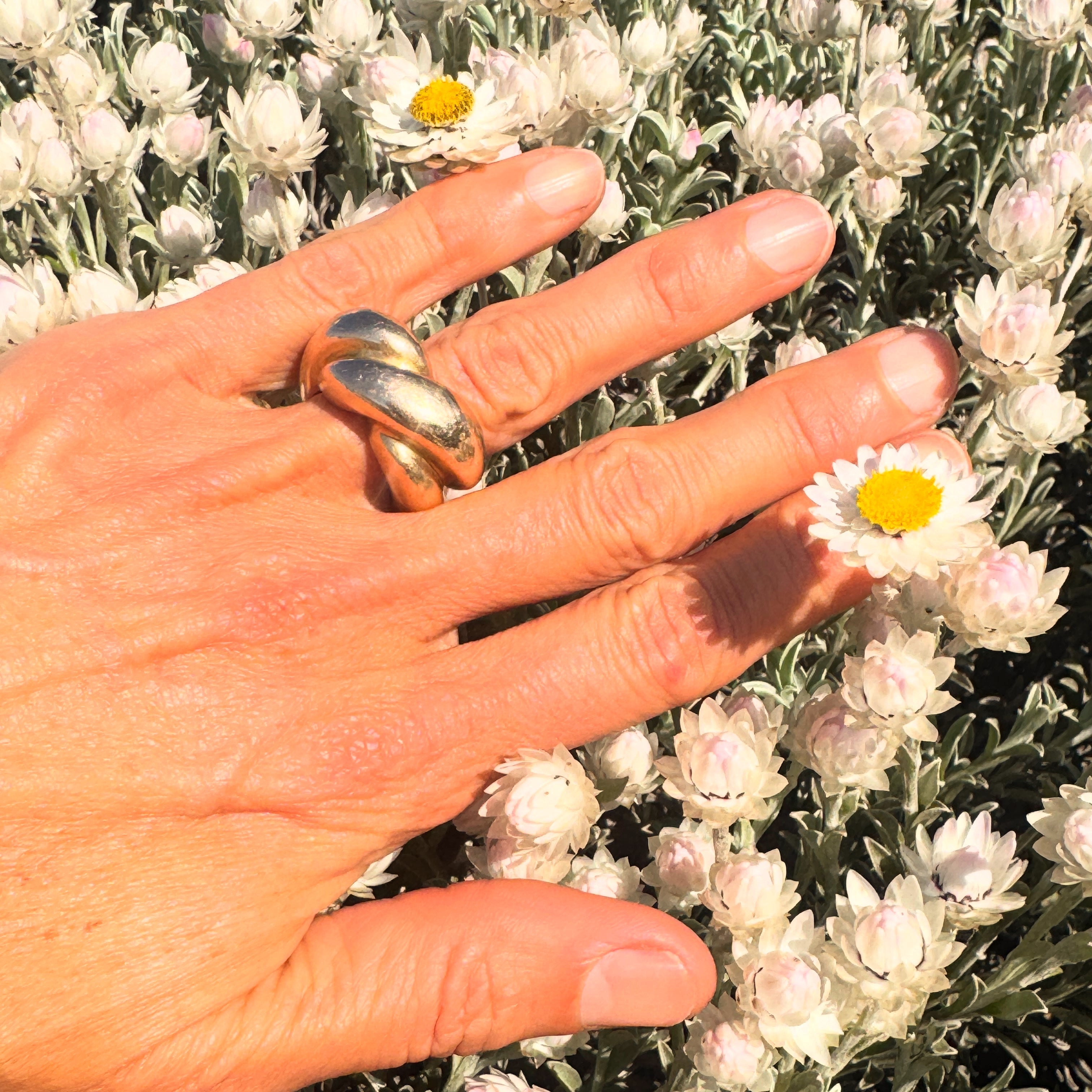 Twirly Whirly Ring in Bronze