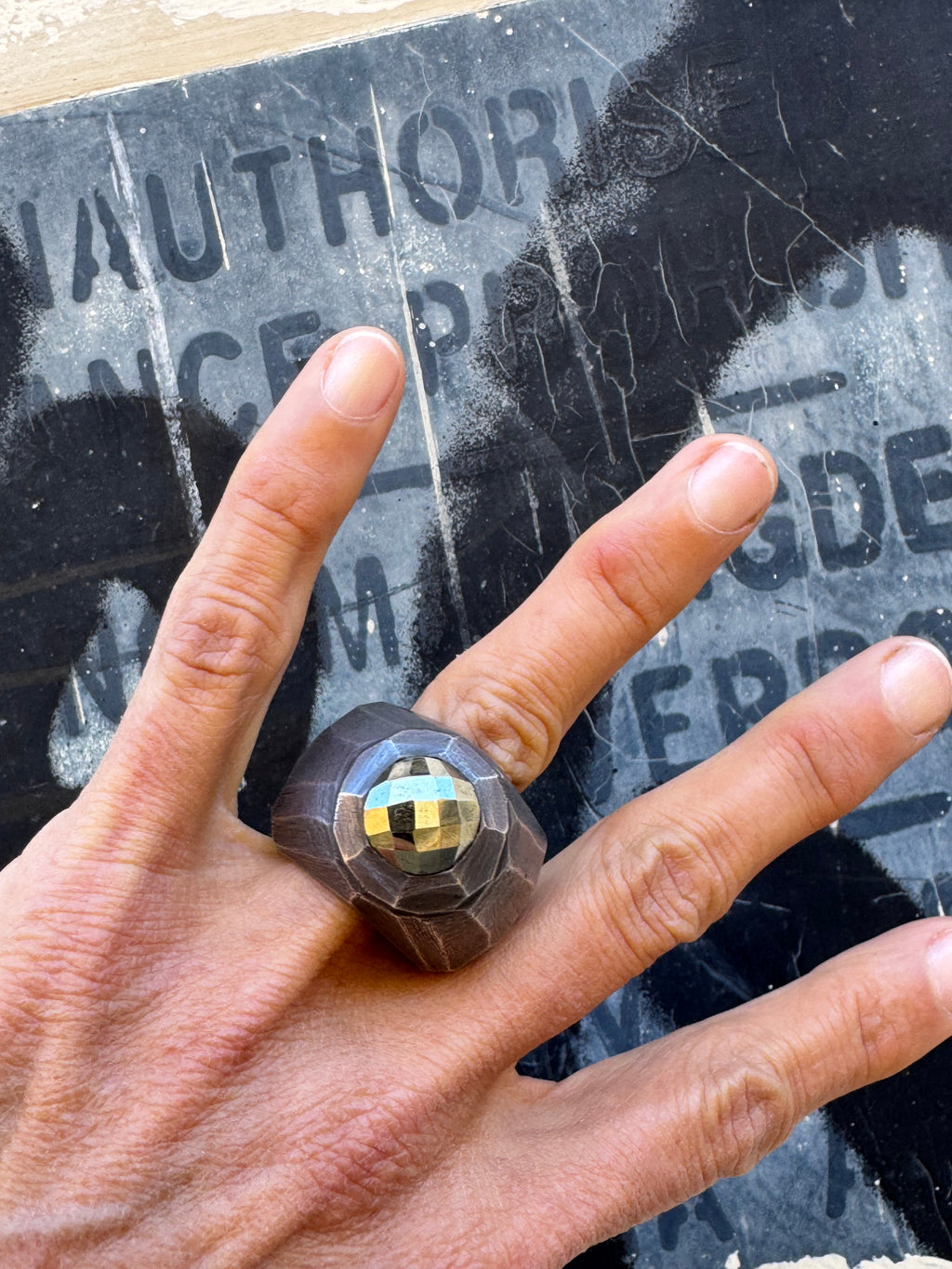 Hematite Ring in Sterling Silver