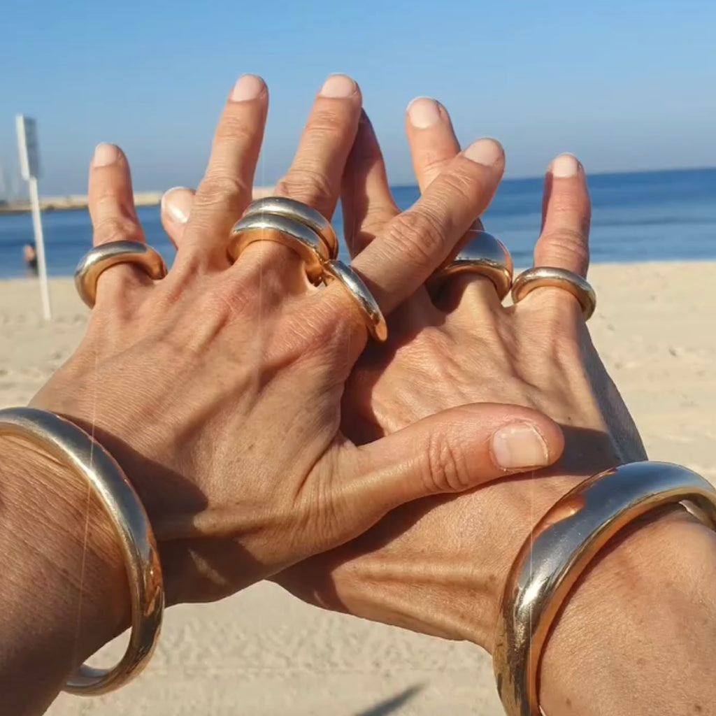 6mm Organic Ring in Bronze