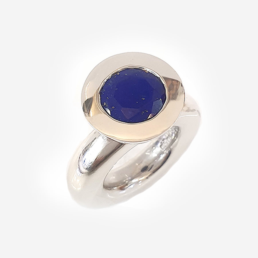 Lapis Lazuli Sterling Silver Princess Ring