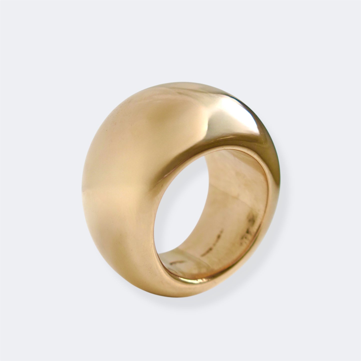 20mm Bronze Organic Domed Ring