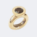 Smoky Quartz Princess Ring in Bronze