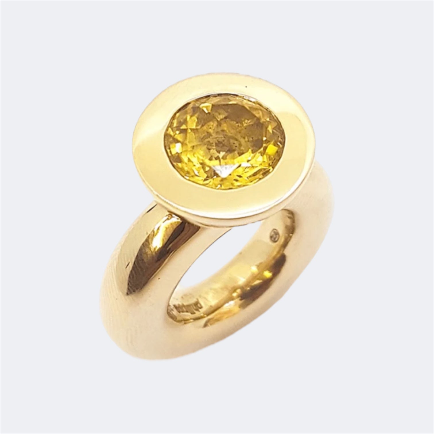Citrine Princess Ring in Bronze