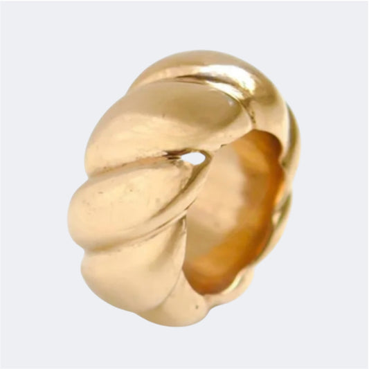 Bronze Scalloped Ring