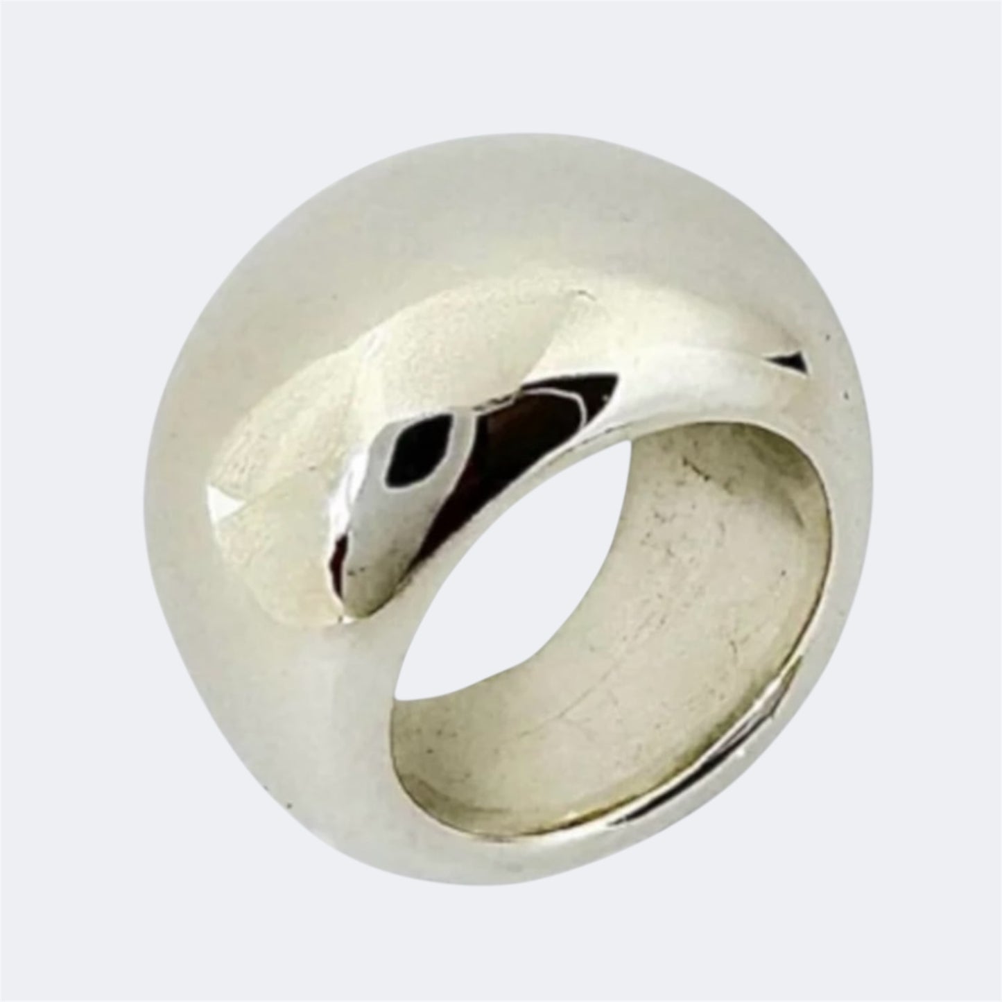 Sterling Silver Organic Domed Ring