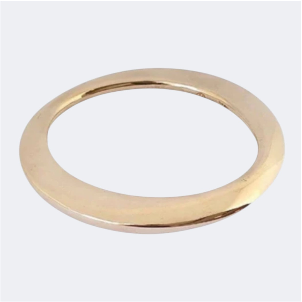 Organic Bronze Flat Bangle