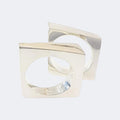 Angular Ring Set in Sterling Silver