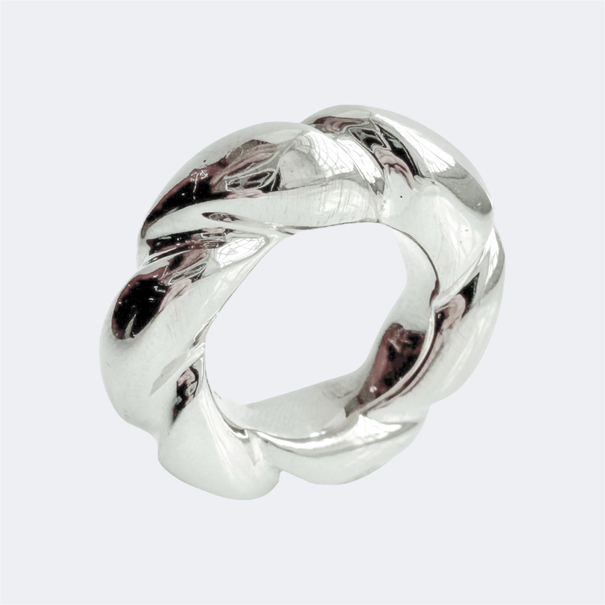 Small Scalloped Ring in Sterling Silver