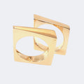 Angular Ring Set in Bronze