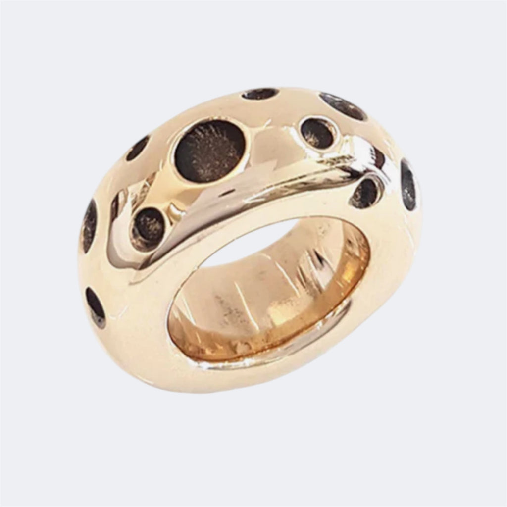 Large Orbit Ring in Bronze