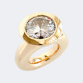 Moissanite Large Princess Ring in Bronze