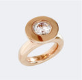 Cubic Zirconia Small Princess Ring in Bronze