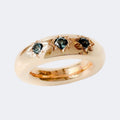 London Blue Topaz Star Ring in Bronze 7mm