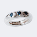London Blue Topaz Star Ring in Sterling Silver 7mm