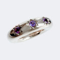 Amethyst Star Ring in Sterling Silver 7mm
