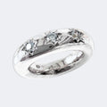 Cubic Zirconia Star Ring in Sterling Silver 7mm