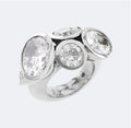 Moissanite Octopus Ring in Sterling Silver