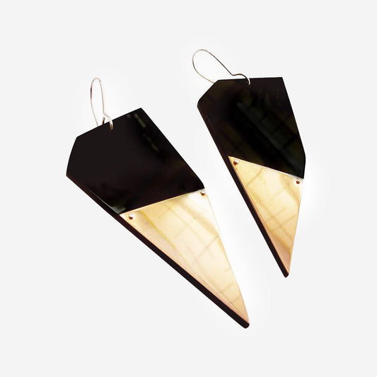 Polygon Copper Earrings
