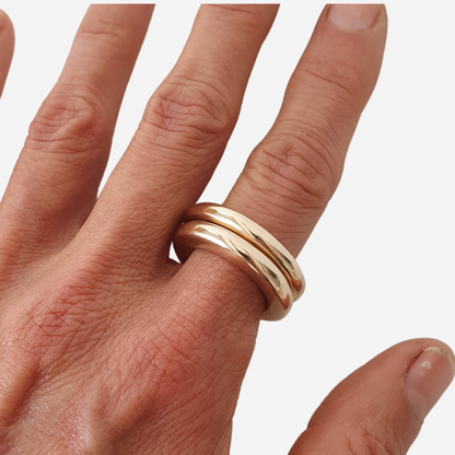Bronze Organic Ring 4mm