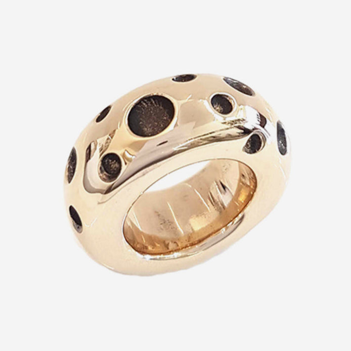 Large Orbit Ring in Bronze