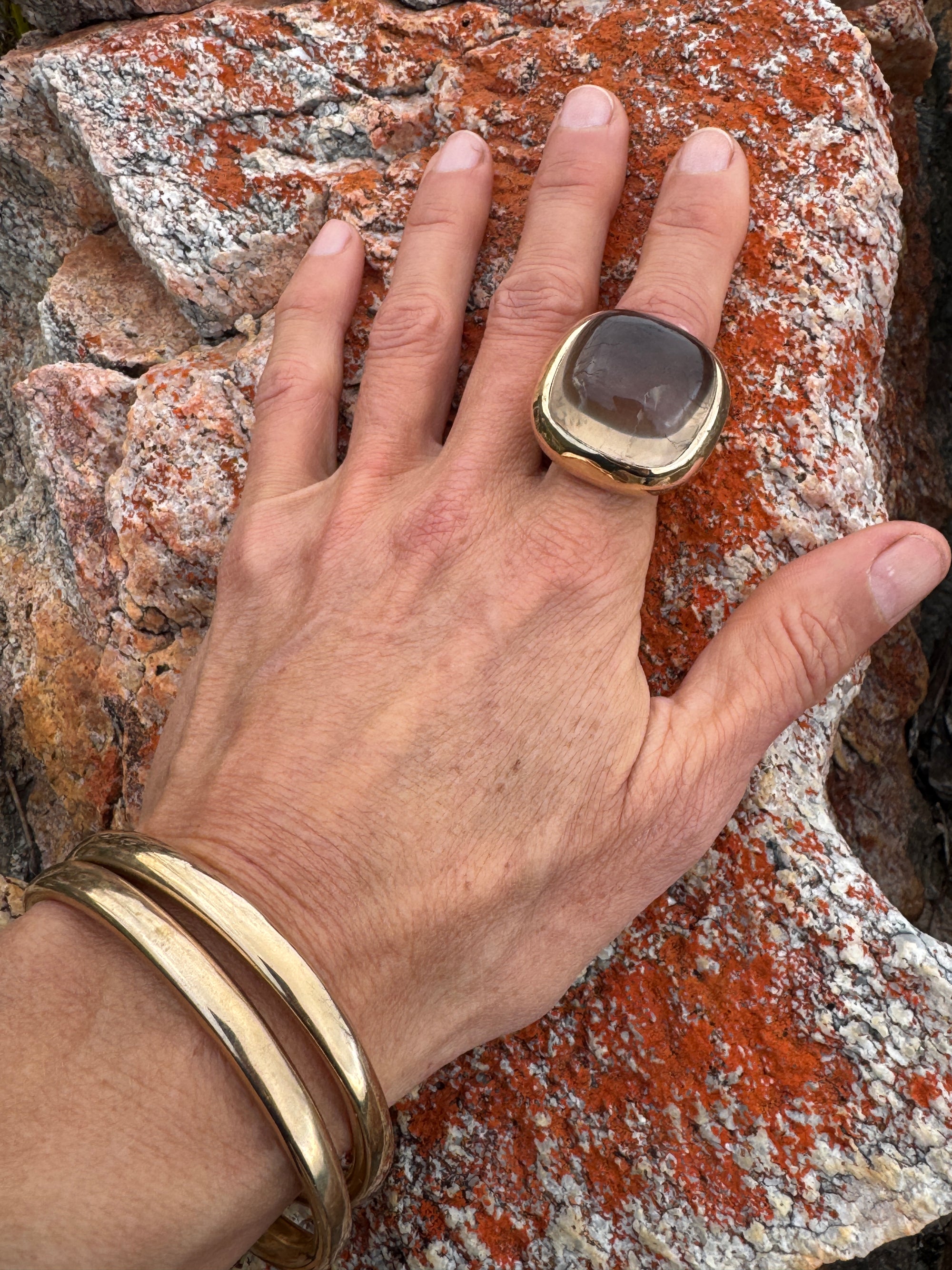 6mm Organic Bronze Bangle