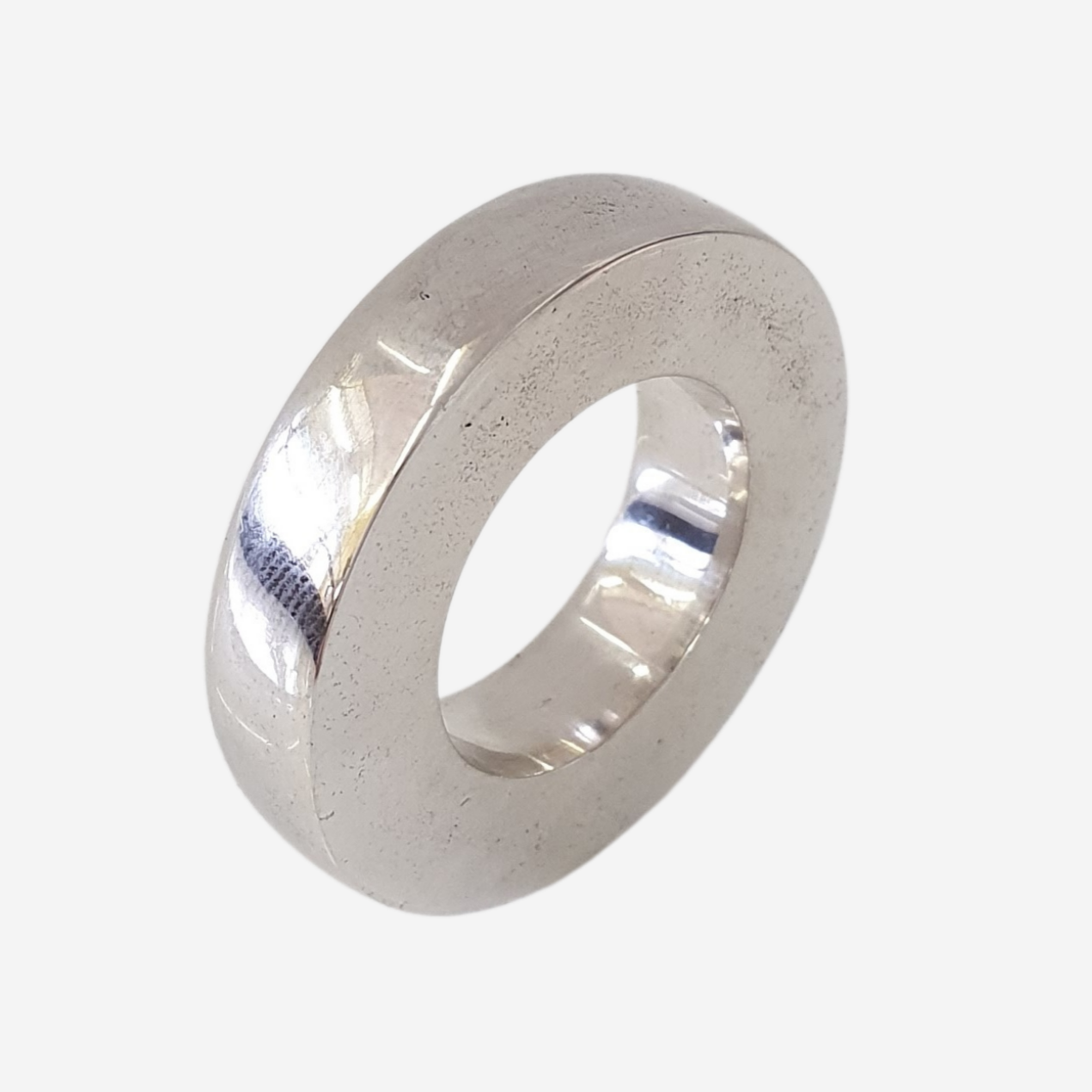 Thin Flat Sterling Silver Ring 6mm