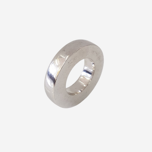 Thin Flat Sterling Silver Ring 6mm