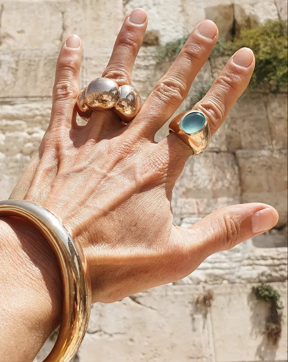15mm Organic Bronze Bangle